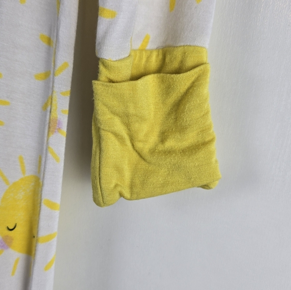 Little Sleepies Sunshine Infant Bamboo Zippy Pajamas 6-12mo Boy Or Girl - Picture 8 of 10